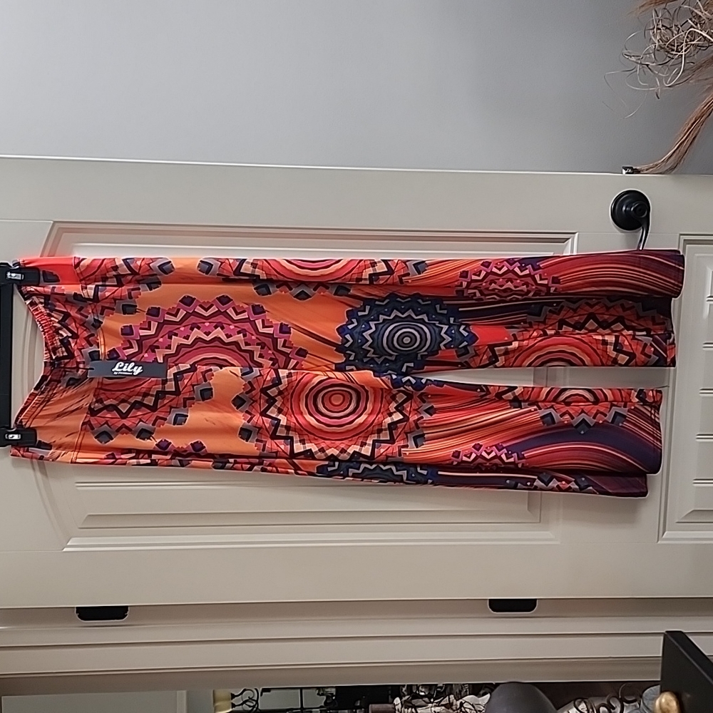 Lily wide leg Flares with lots of print